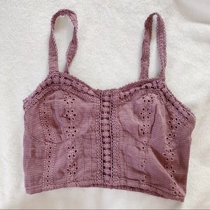 Floral pattern crop top